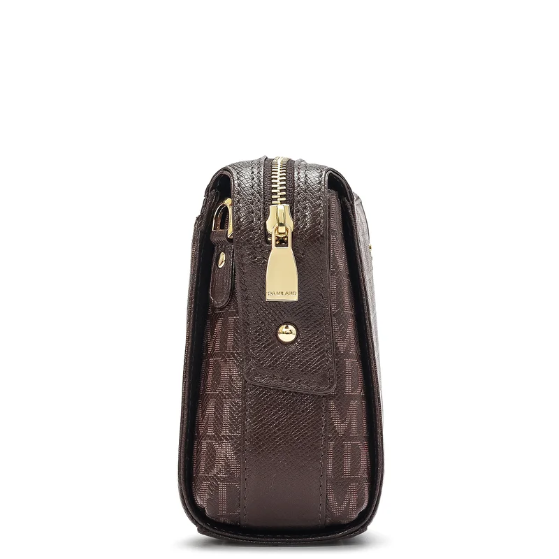 Da Milano Date Small Monogram Leather Sling - Date for Women | Best Price UAE